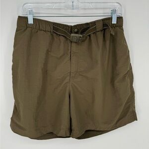 Lands End Women's Nylon Belted Cargo Hiking Shorts Size Medium 10/12